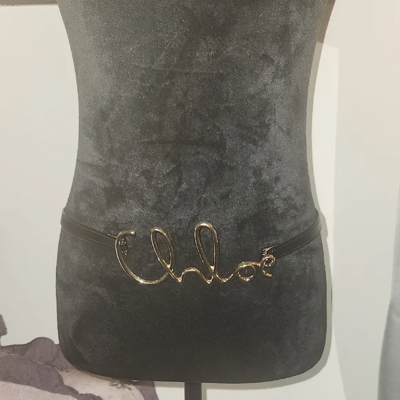 Black Belt with Gold Script - Picture 1 of 4